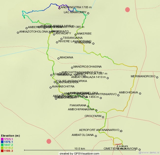 parcours du massif Andringitra